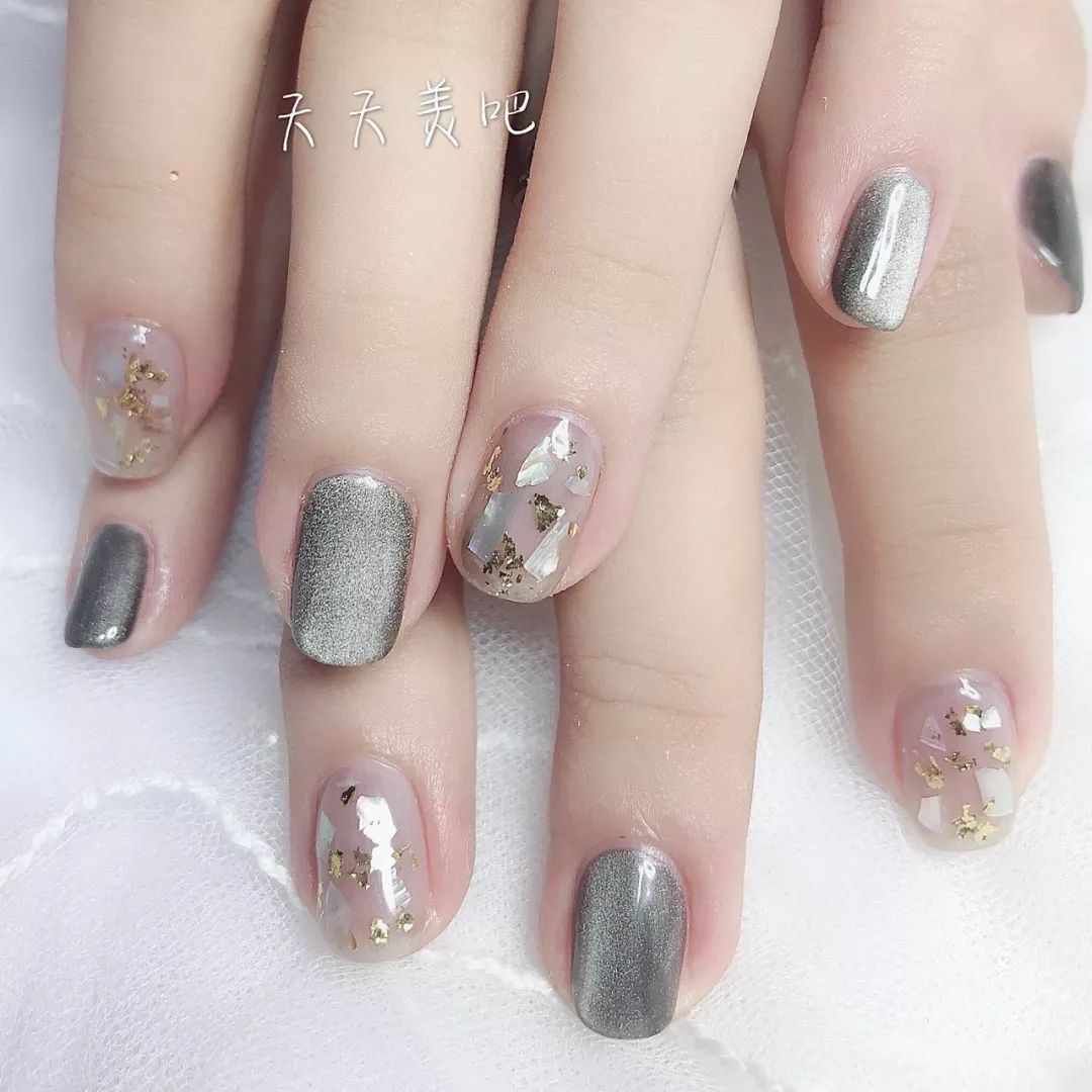 美甲什么颜色显得花哨好看,儿童美甲推荐不花哨