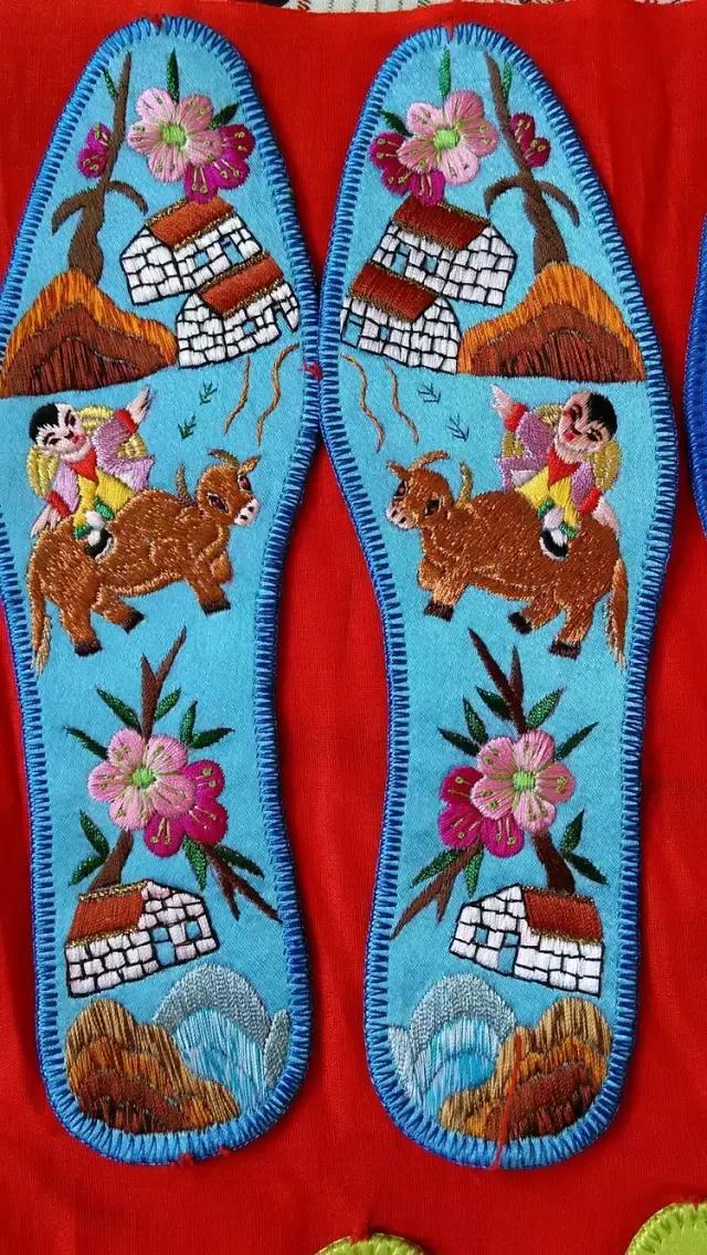 刺绣鞋垫图案大全图解,刺绣各种鞋垫图案