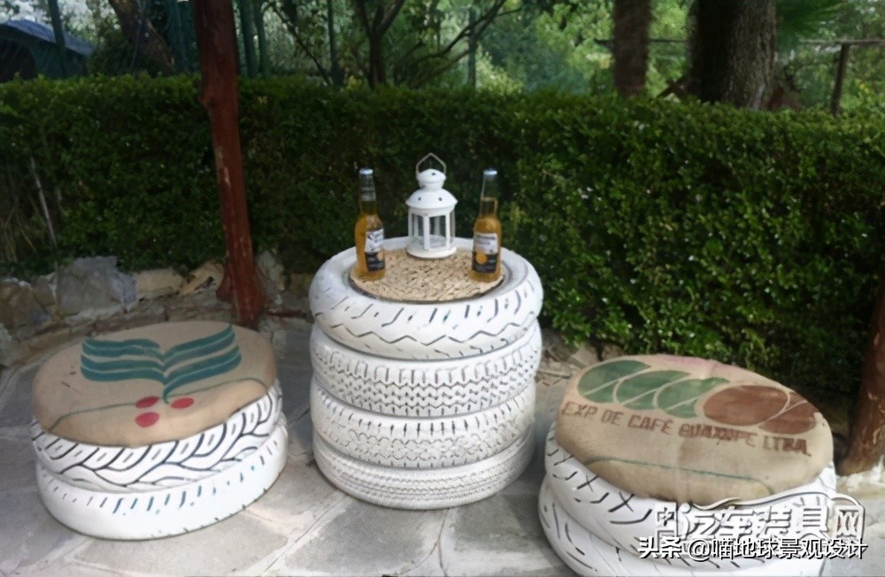 废旧轮胎再利用脑洞大开创意无限,废旧轮胎利用创意作品