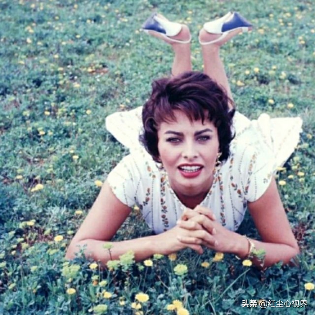 1957年，美丽的索菲娅·罗兰意大利永远的女神！