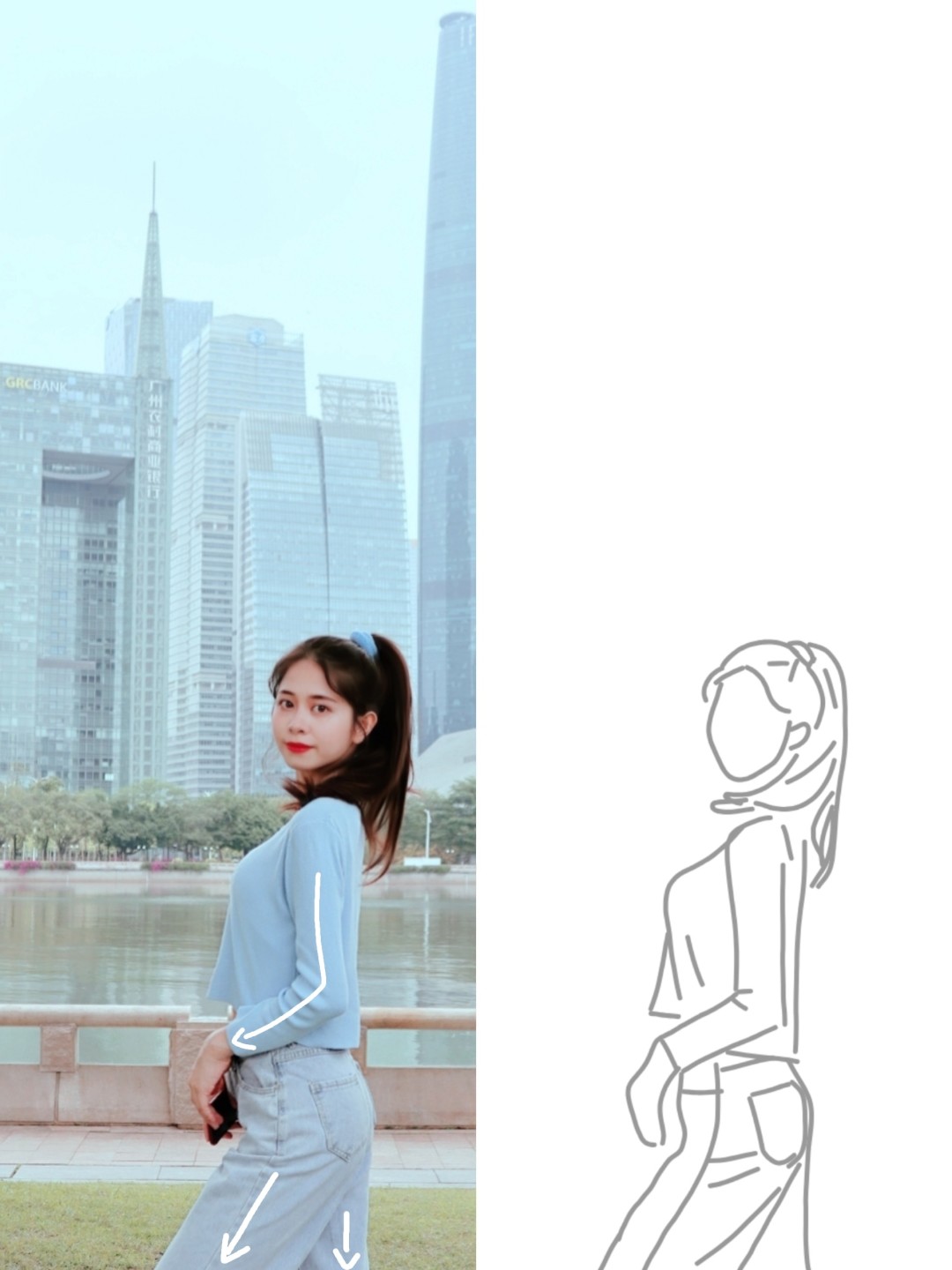 海边拍照姿势怎么不尴尬,和闺蜜不尴尬的拍照姿势