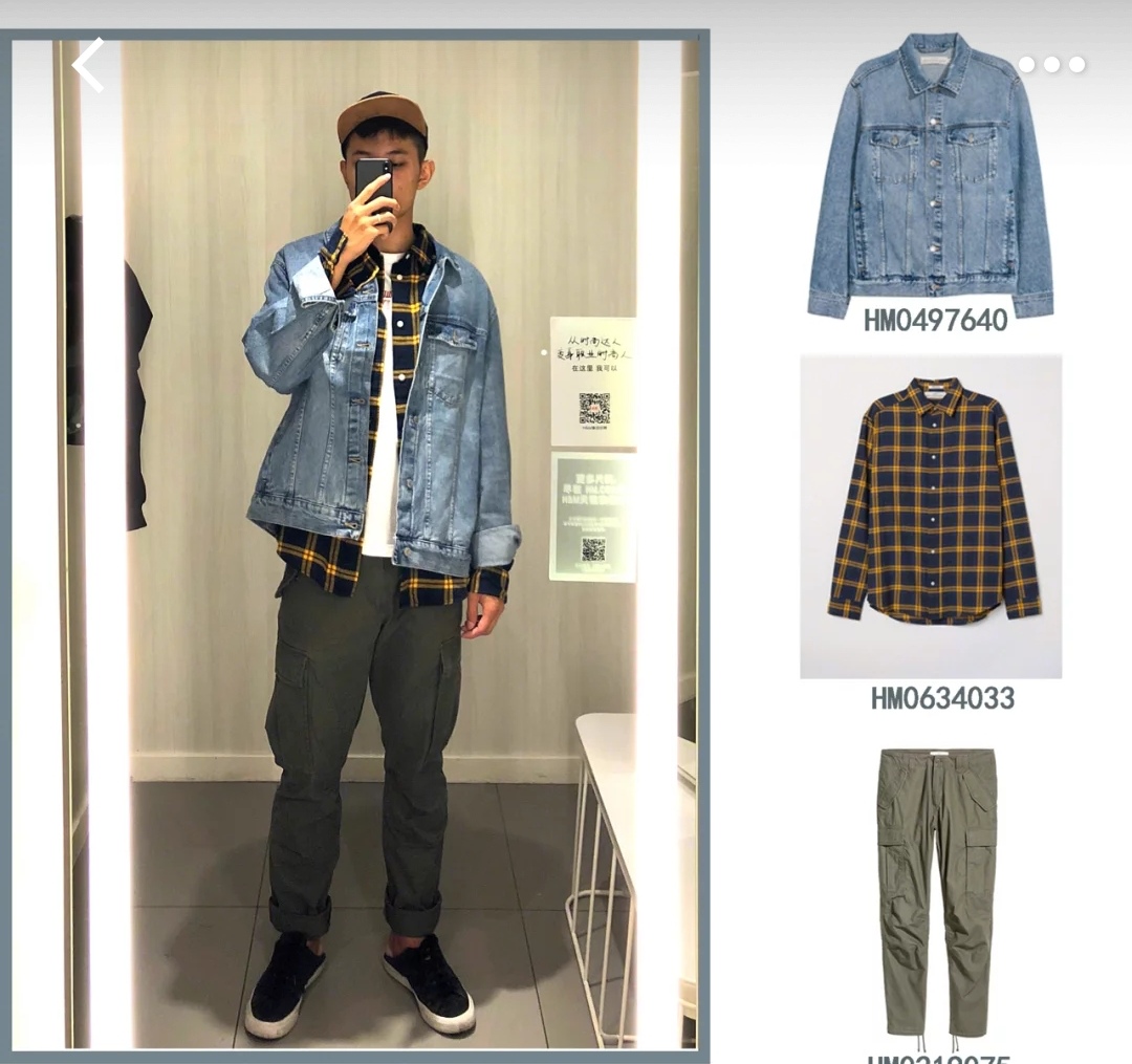 hm牛仔穿搭男生,hm穿搭秋季穿搭