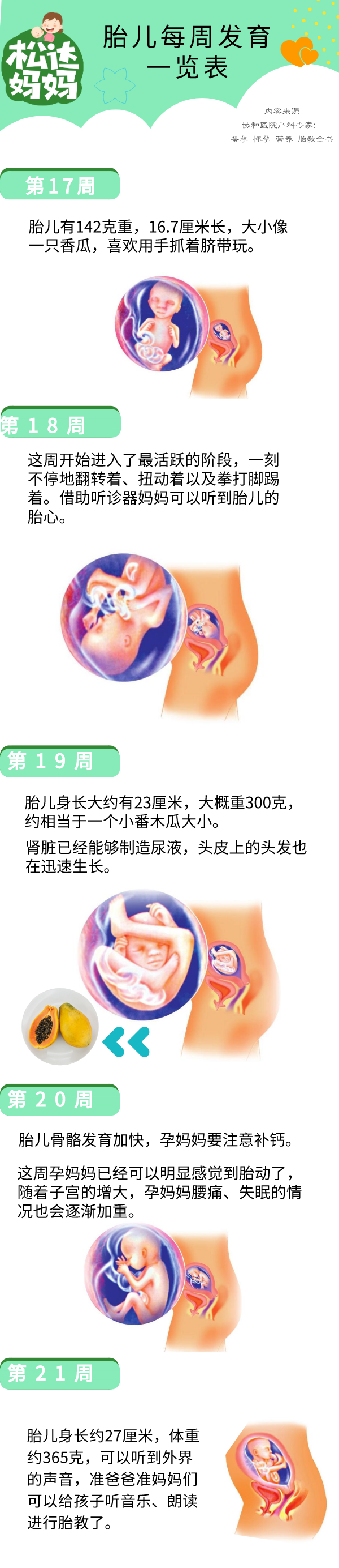 怀孕40周胎儿发育一览表，周周都有新变化！太神奇了