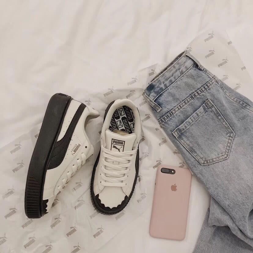 puma蕾哈娜黑花边,puma蕾哈娜绑带