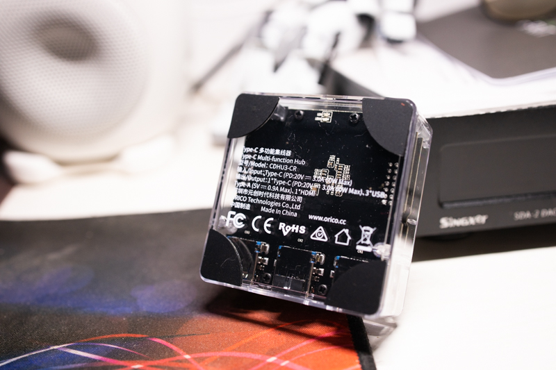 orico透明usb3.0集线器,oricotypec多功能集线器