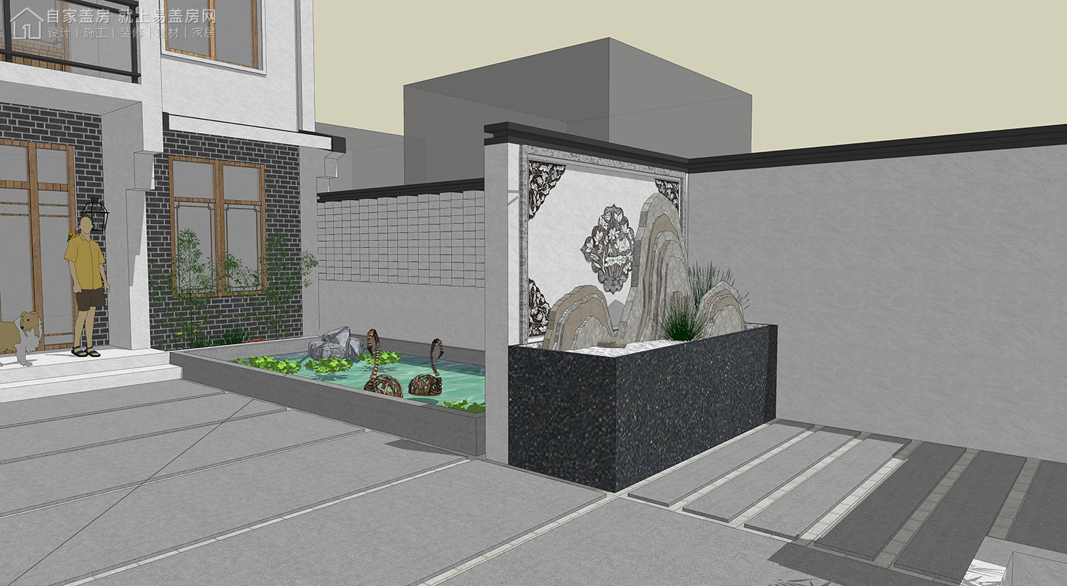 三层新中式别墅全套设计图纸,新中式合院别墅户型图纸