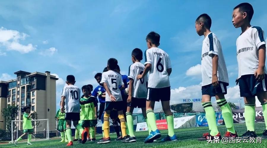 学校足球运动风采,陕西师范奥林匹克花园
