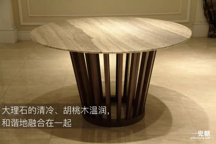 大户型餐桌大理石现代轻奢风,天然大理石餐桌轻奢高端设计感