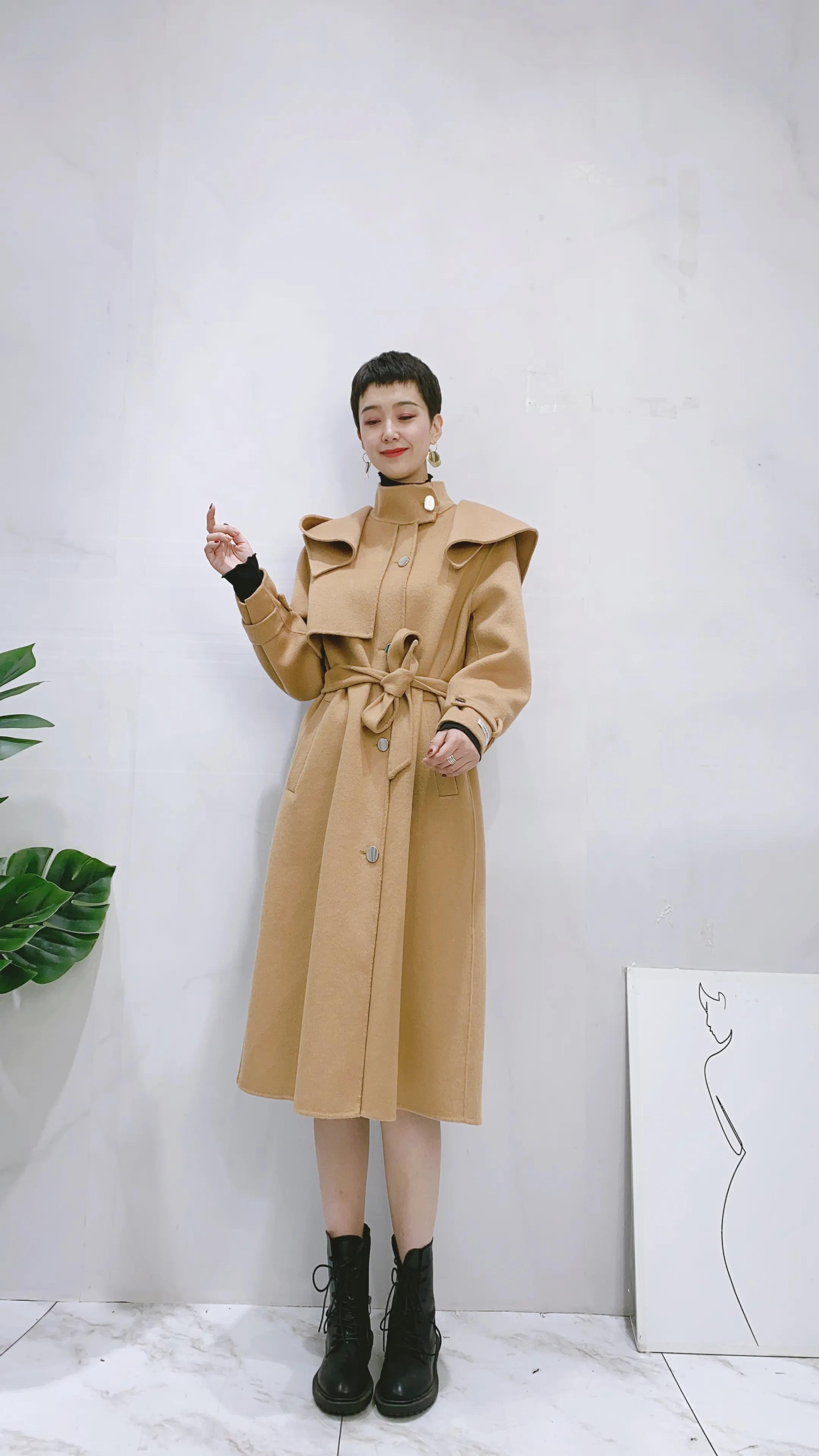 可拆卸领羊毛大衣，让你的秋冬更添时尚！