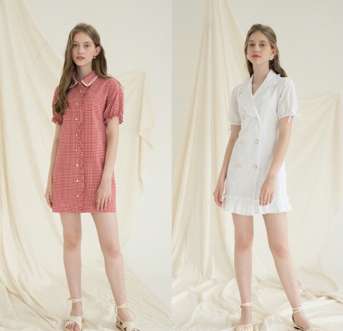 荷叶边连衣裙真是越看越好看,摆脱了“老气”,反而更高级有质感