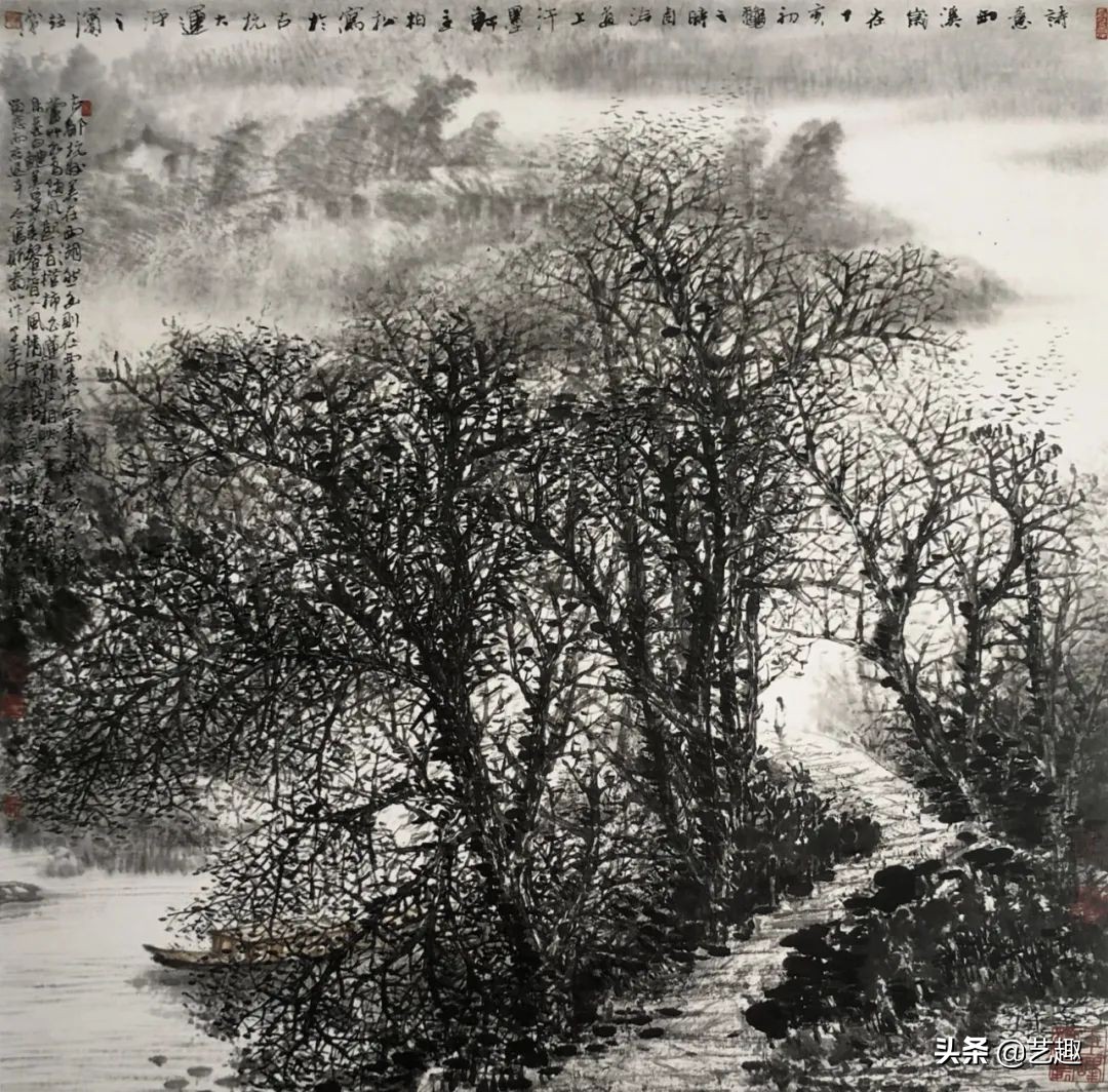 江南情韵书法作品欣赏,江南情韵书画作品