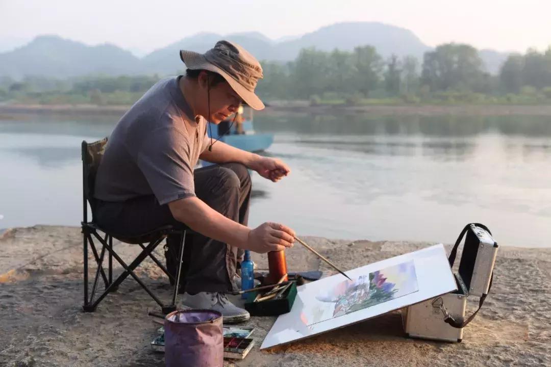 夏晓云水彩画图片,艺展中国油画作品欣赏