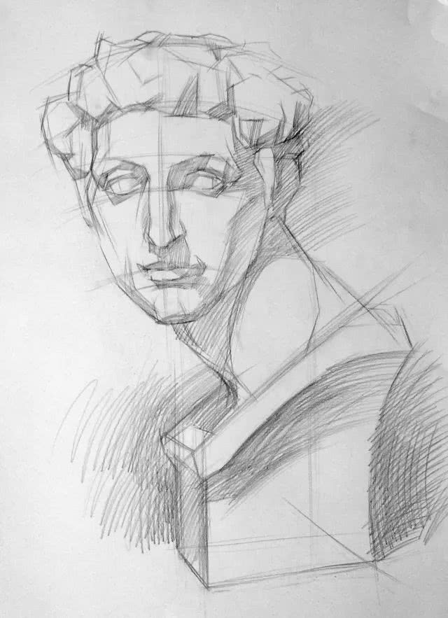 素描石膏像写生方法说课,素描石膏像入门教程