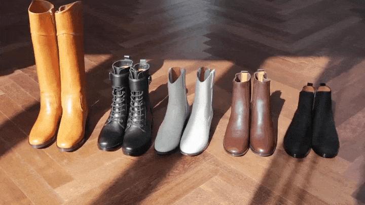 胖mm粗腿马丁靴冬季加绒羊羔绒,今年最火的中筒靴粗腿圆头马丁靴