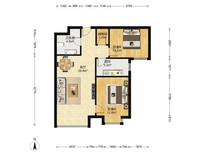 国贸附近高端住宅,560万置业四环低密住区