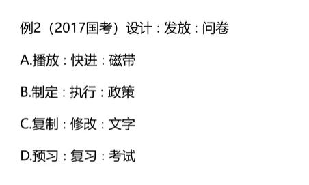 类比推理的五个关系,类比推理的常识积累