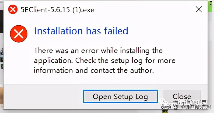 install出现错误怎么办,installer没有正确装怎么办