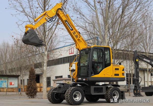 轮式挖掘机哪里好做,新源75-9轮式挖掘机