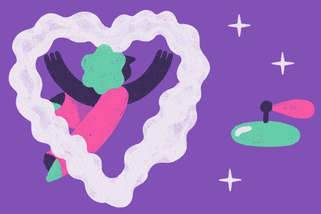 夸张诡异风插画人物,插画古朴小人