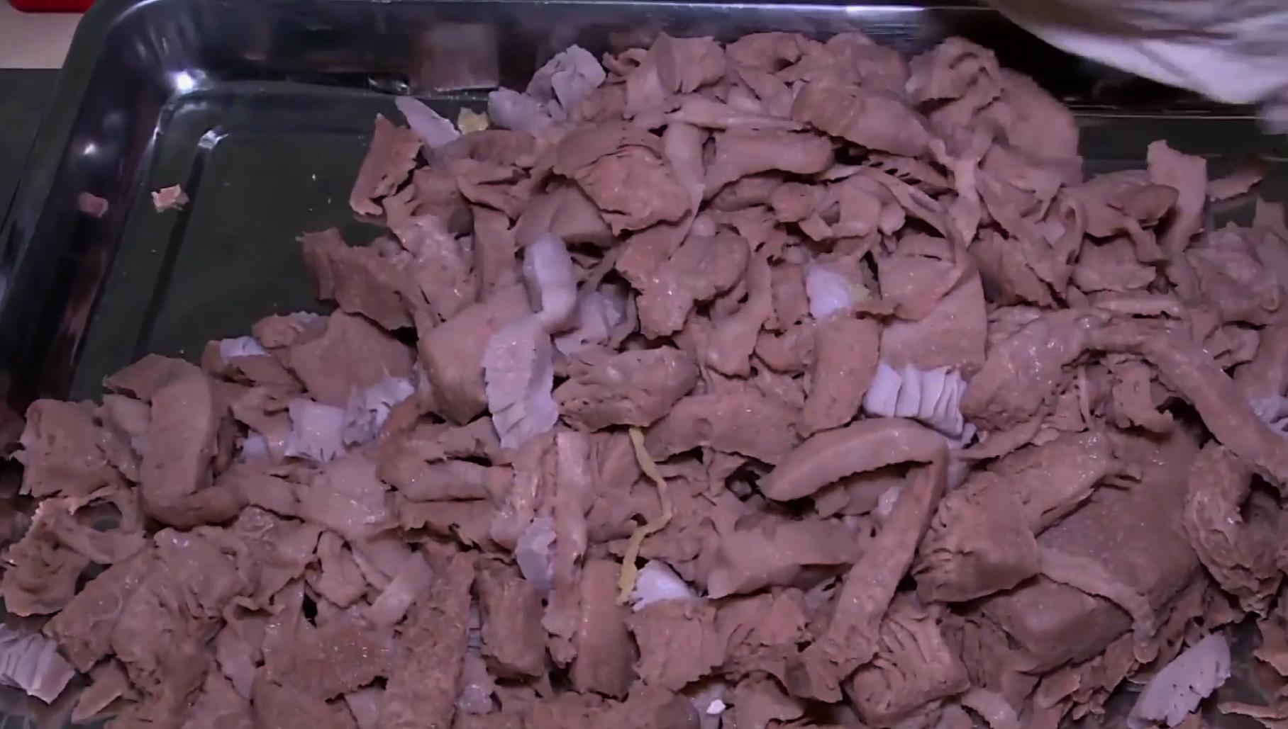 西安老师傅做牛肚,纯牛肚的手工制作