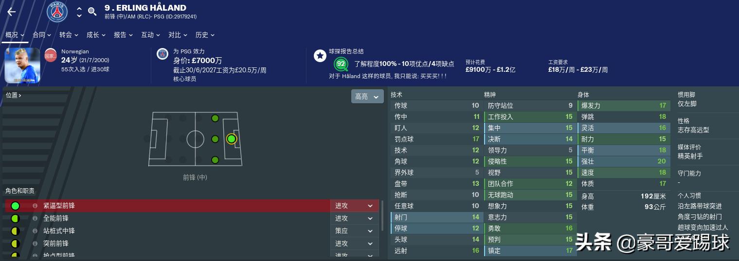 fm2019足球经理苹果手机版,fm足球经理球员数据解读