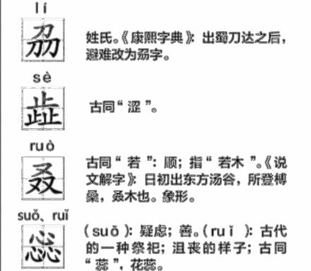带有三叠字的生僻字有哪些,这些三叠字大家都认识吗