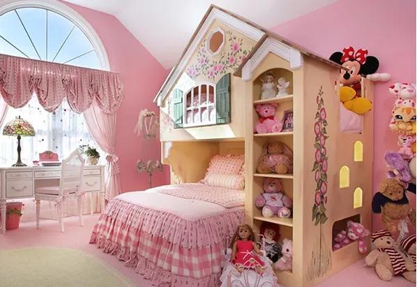 儿童小仙女公主房怎么设计更好看,女儿的公主房装修