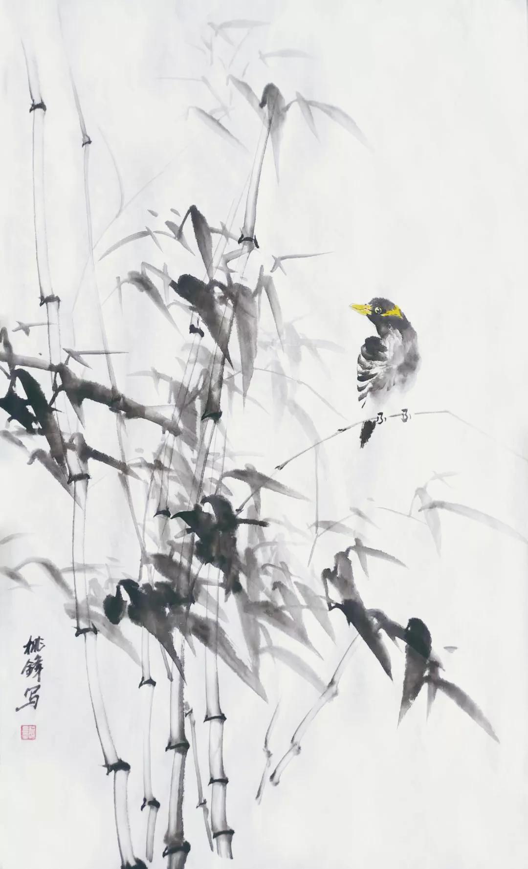 水墨淋漓中感悟竹的神韵与气节一一仁美学员作品展示