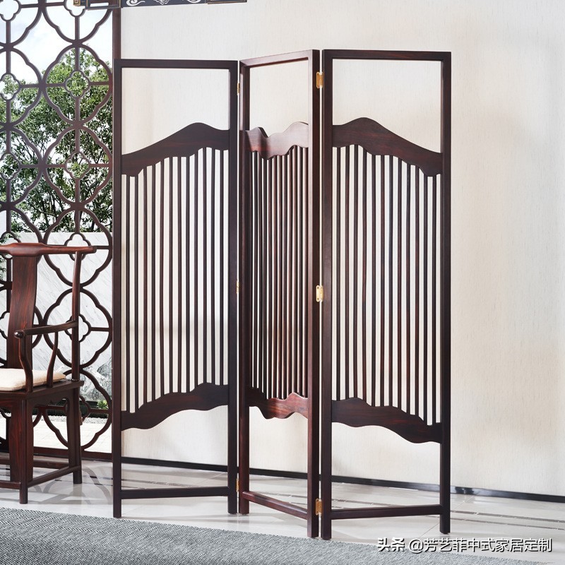 家居实木屏风,新中式实木屏风隔断