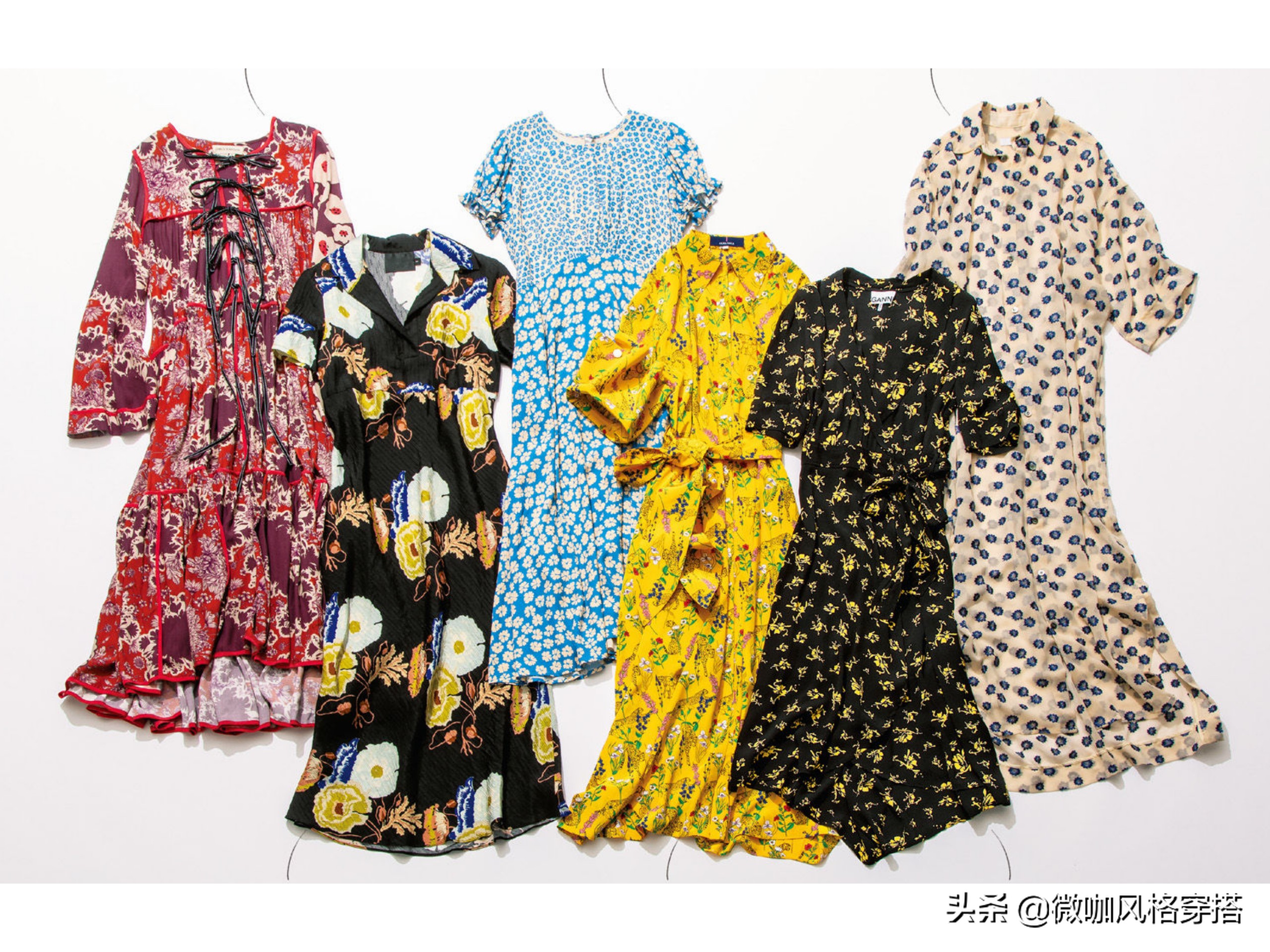 不撞衫无袖碎花连衣裙,黄色碎花连衣裙撞衫