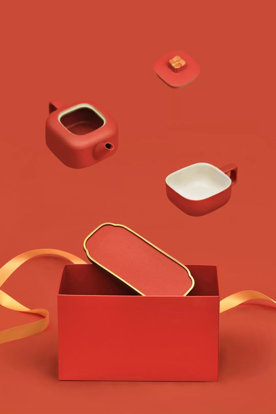 四合如意茶器图片,四合古韵高端茶器