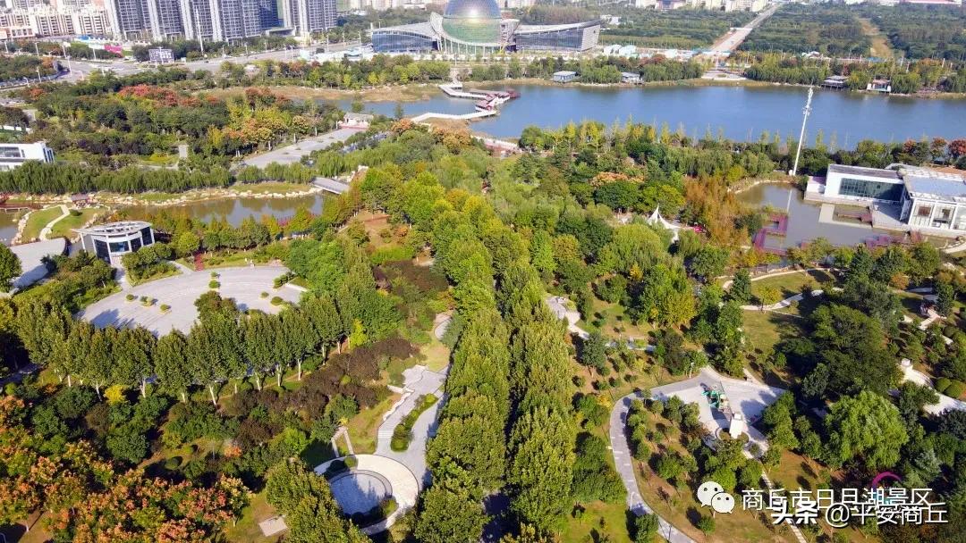 商丘日月湖景区初冬美景惹人醉,商丘市日月湖风景视频