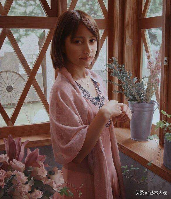 日本当代油画著名画家,日本写实大师作品