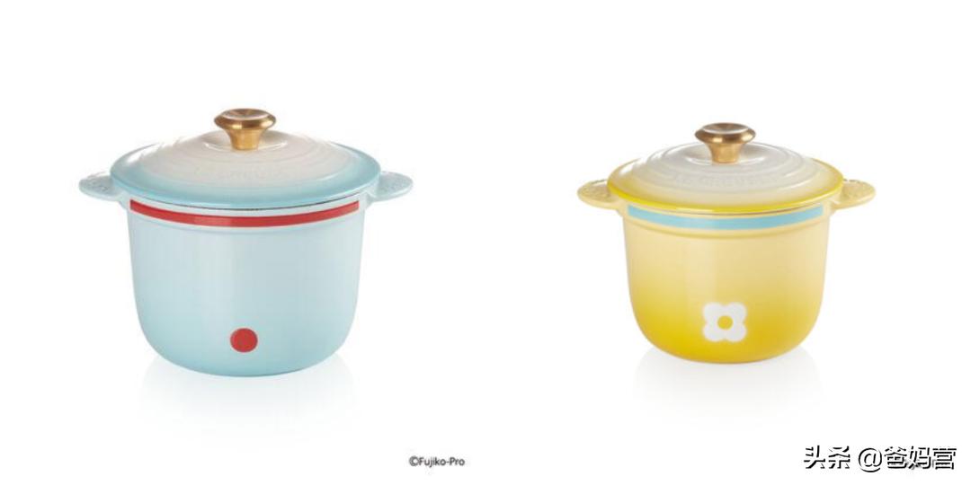 法国lecreaset珐琅铸铁锅价格,哆啦a梦联名款陶瓷锅