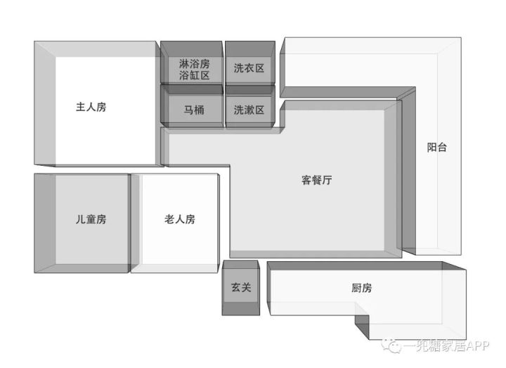 89㎡两房改三房，浴室分离，还做多了一个厨房，什么高难度改造？