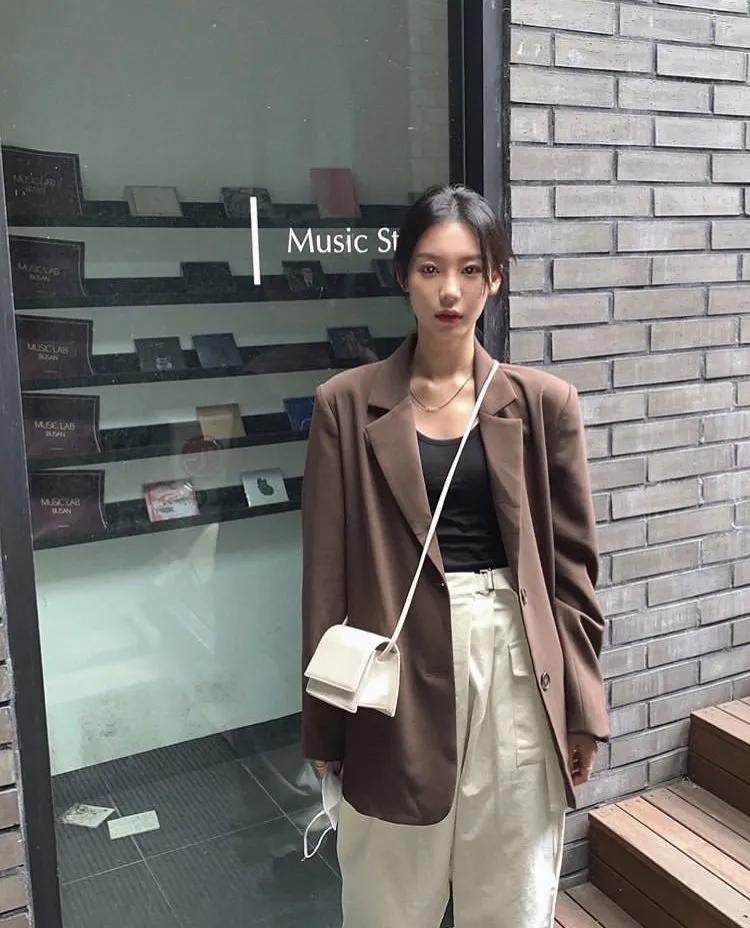 27套舒适又时髦的换季穿搭,韩国博主穿搭高级秋冬搭配