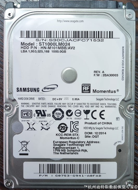 承德希捷1t硬盘数据恢复成功,舟山移动硬盘修复