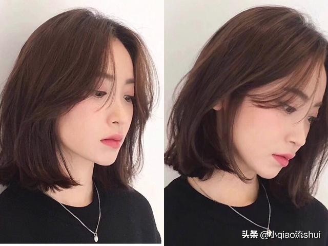 适合圆脸的齐肩锁骨发造型烫发,齐肩锁骨发圆脸卷发