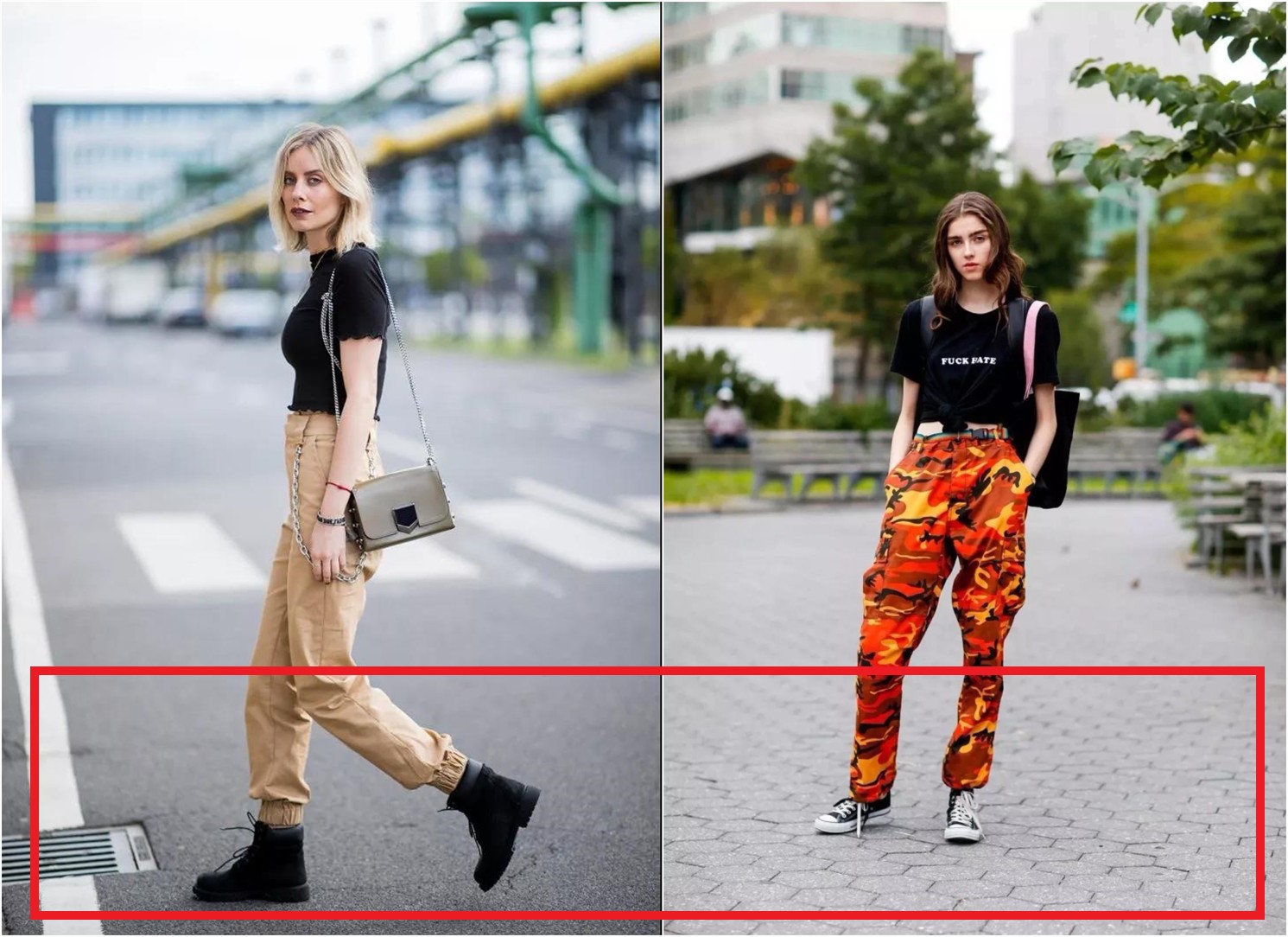 工装裤永远不会过时还百搭又帅气,工装裤又美又飒