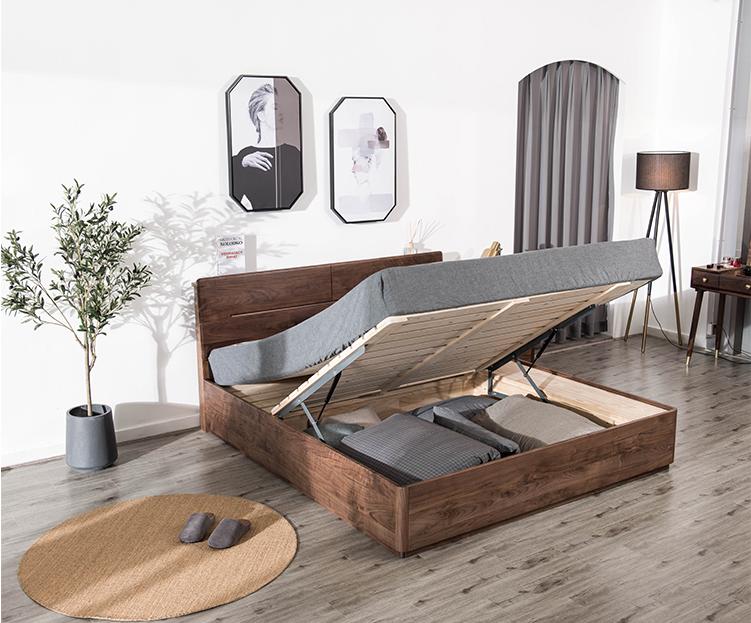 法式复古实木床定做,正宗老式中式实木床