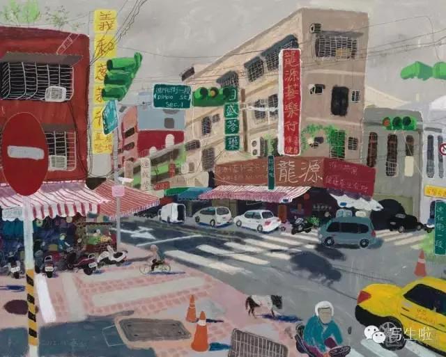 市井气息人间烟火油画,央美美术作品油画