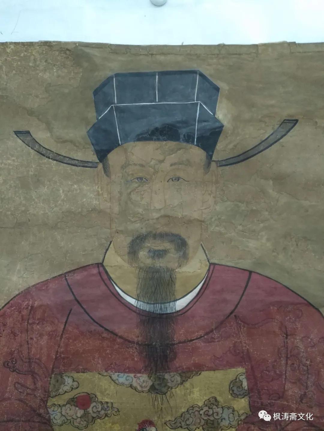 枫涛斋装裱案例：余姚朱氏祖像修复过程实录