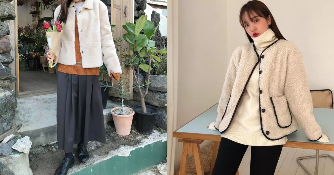 中长款泰迪熊大衣搭配,今年冬天流行穿大衣