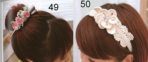 发饰钩编,头绳发夹钩编教程