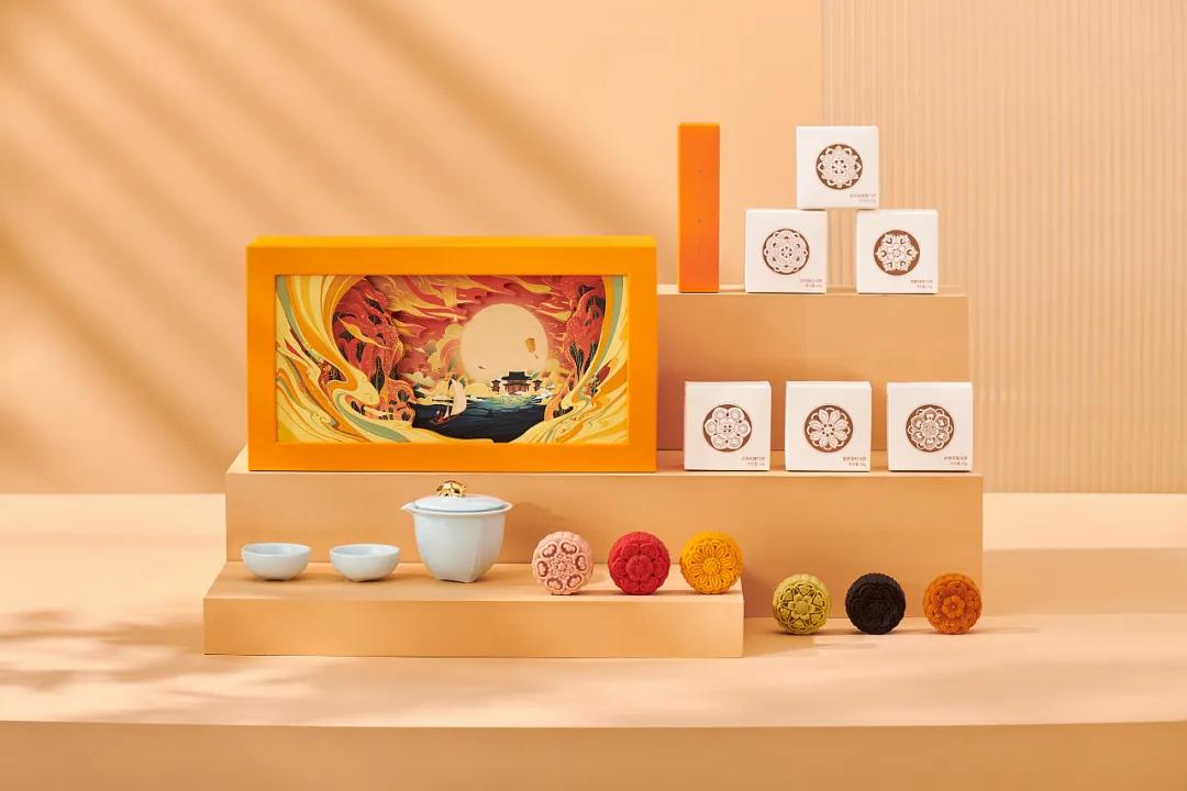 中秋月饼精美礼盒设计,最有创意的月饼包装展开图