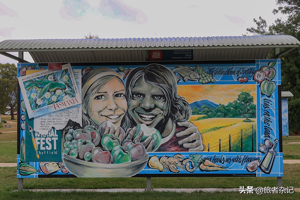 谢菲尔德壁画小镇图片,塔斯马尼亚壁画小镇谢菲尔德小镇