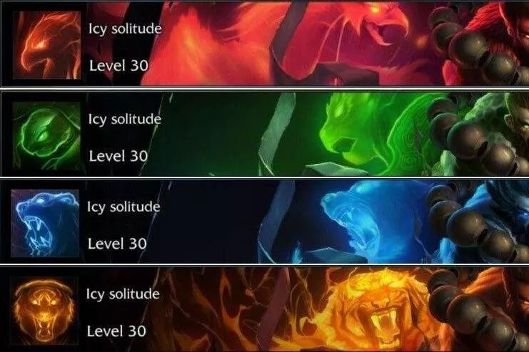 这些皮肤在购买时会有图标赠送，如果没有，记得去找客服