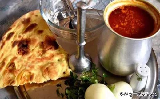 青海美食羊肉泡馍,美食伊朗