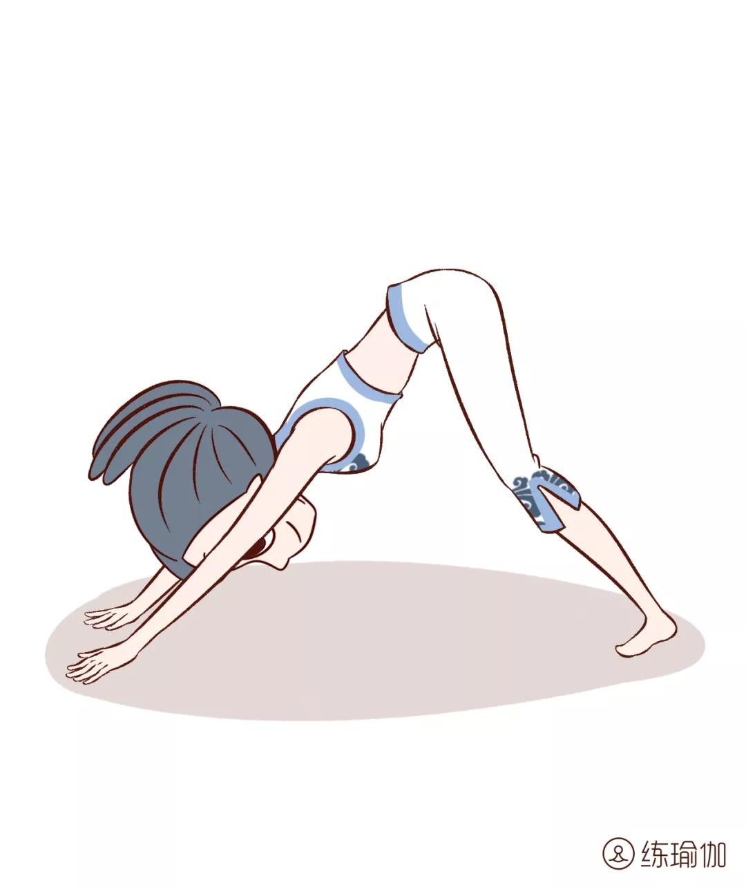 瑜伽下犬式的正确方法,瑜伽下犬式的发力点在哪里