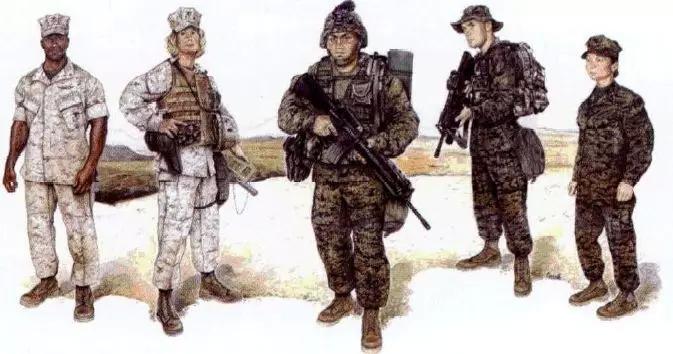 二战美军军服颜色,美军各类军服简介